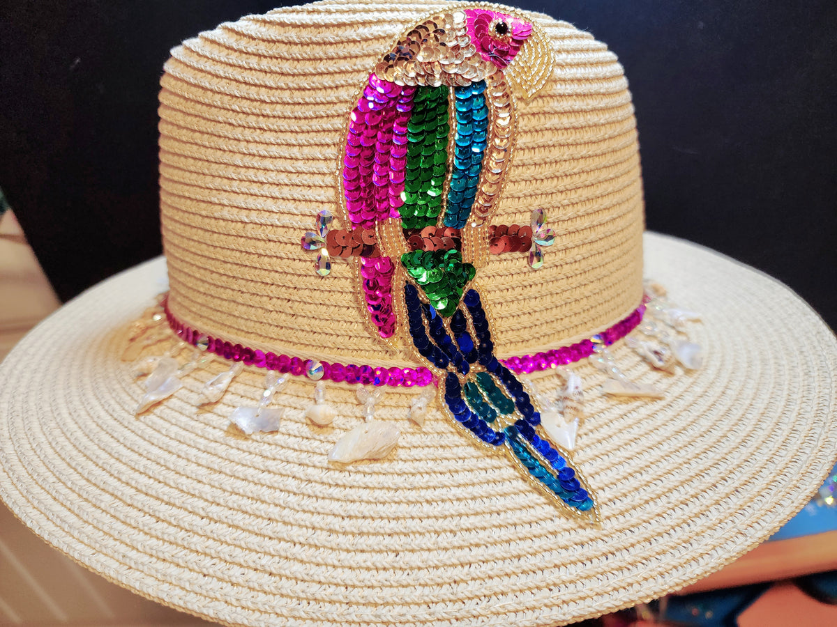 Mexican Style Wide Brim Straw Hat - Natural OSFM