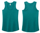 Heathered Teal Bling Tank