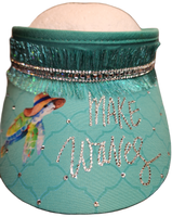 Make Waves Turtle Coil Visor with Swarovski Rhinestones