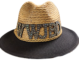 Natural Raffia Panama Style Hat