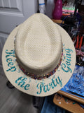 Keep the Party Going Panama Style Hat