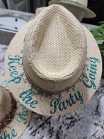 Keep the Party Going Panama Style Hat