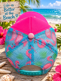 Flamingo Beachy Bling Cap