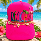 Flamingo Beachy Bling Cap