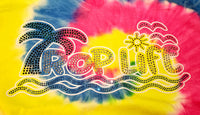 Trop Life - Bling V-Neck Tie dye
