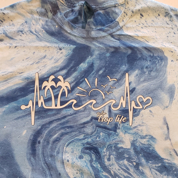 Trop Life Heartbeat - Marble Tie Dye